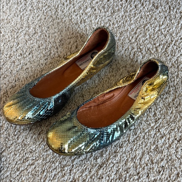 Lanvin Luxury Leather Ballet Flat Bundle Sz 37 eu - Picture 9 of 16